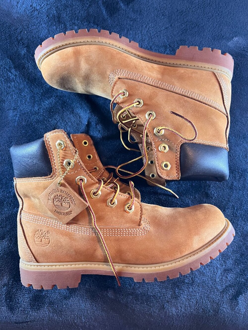 Timberland 6 inch Premium Work Boots for Men, Size US 10 - Wheat Nubuck